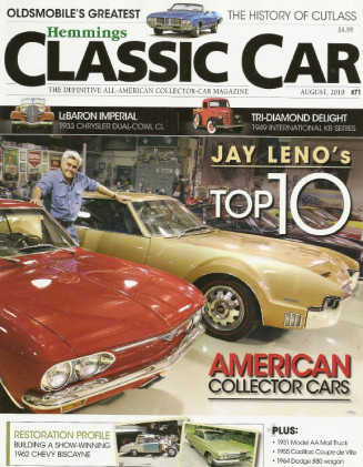 HEMMINGS CLASSIC CAR 2010 AUG - LENO, CUTLASS, 33 IMPERIAL, MODEL A MAILER